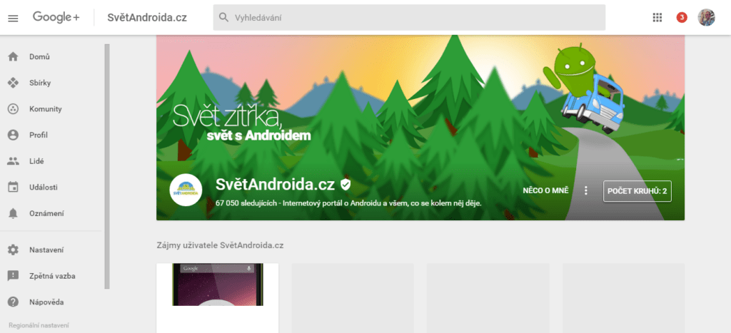 SvětAndroida.cz na Google+