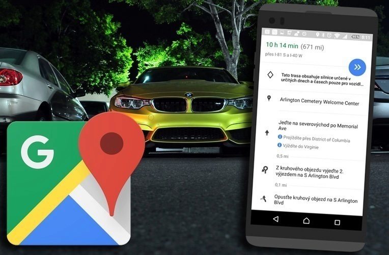 mapy google jak bude tezke zaparkovat ico