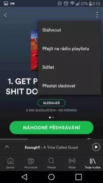 Spotify-tipy-radio playlistu