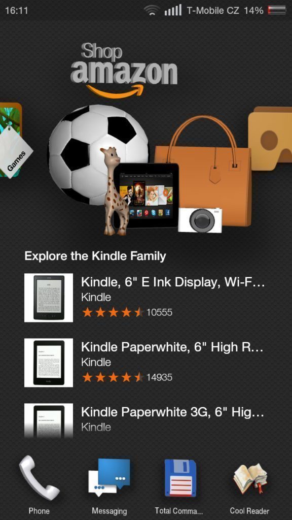 Amazon Fire Phone Launcher umí použít Dynamickou perspektivu