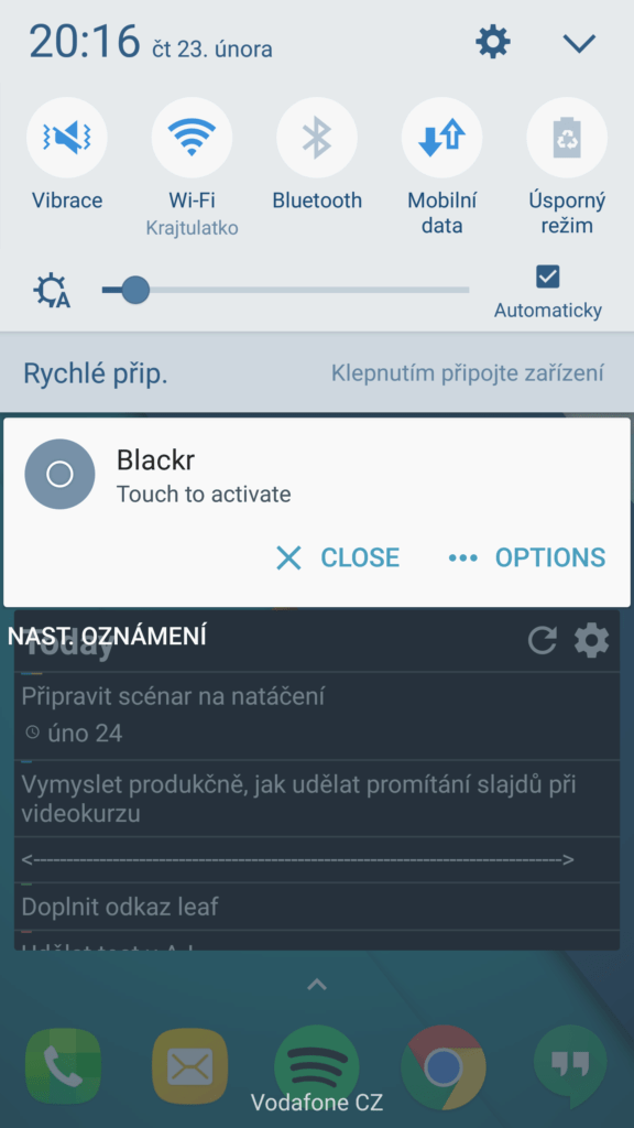 Aplikace Blackr 2