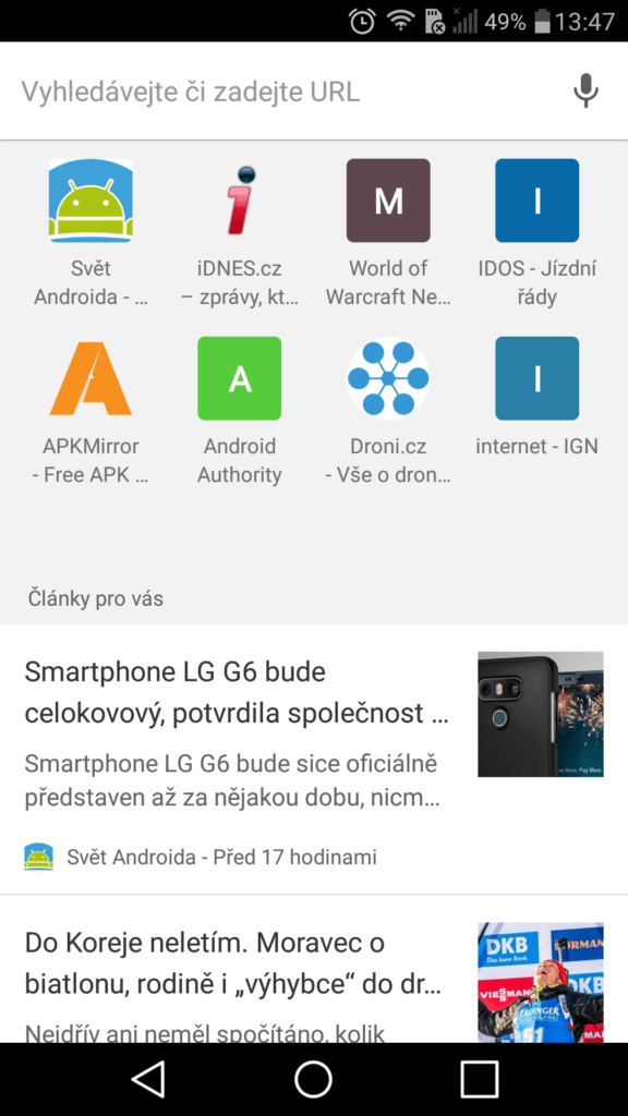 Google Chrome clanky