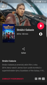 Google Play Movies – tmavé téma (1)