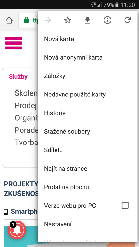 Kopírování URL metoda 1 1