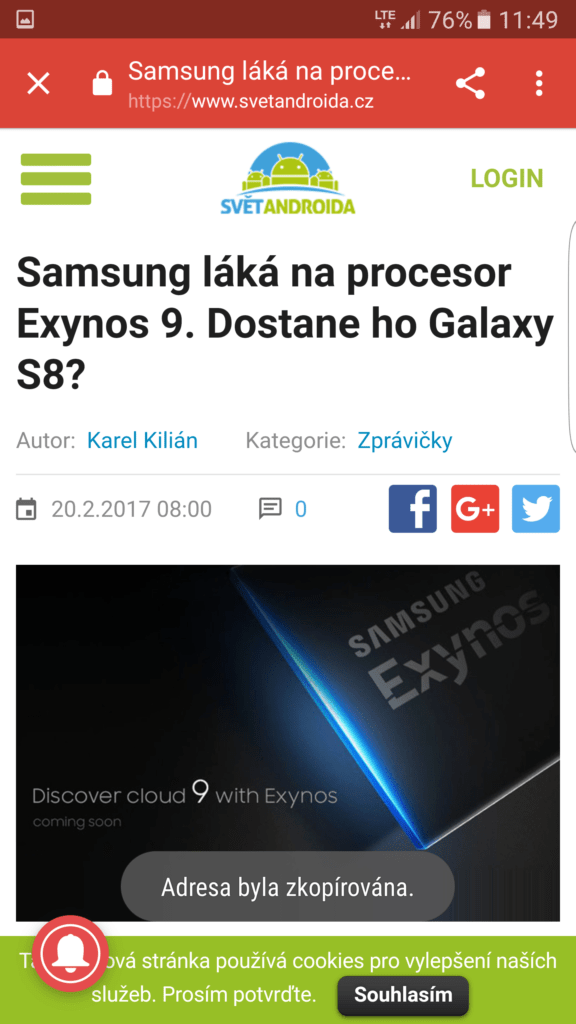 Kopírování URL metoda 2 2