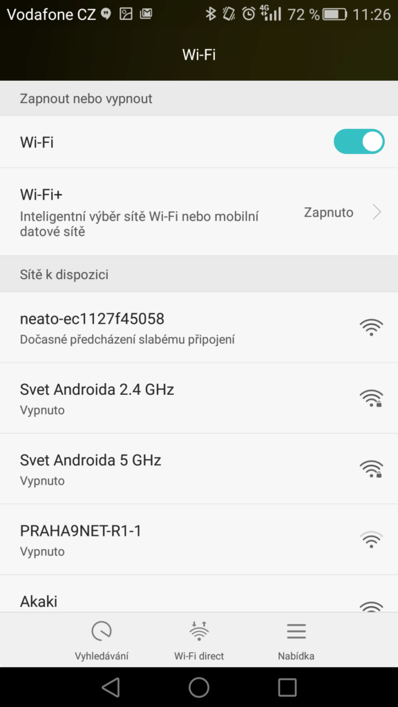 Neato Botvac Connected apliakce úvodní spárování 6