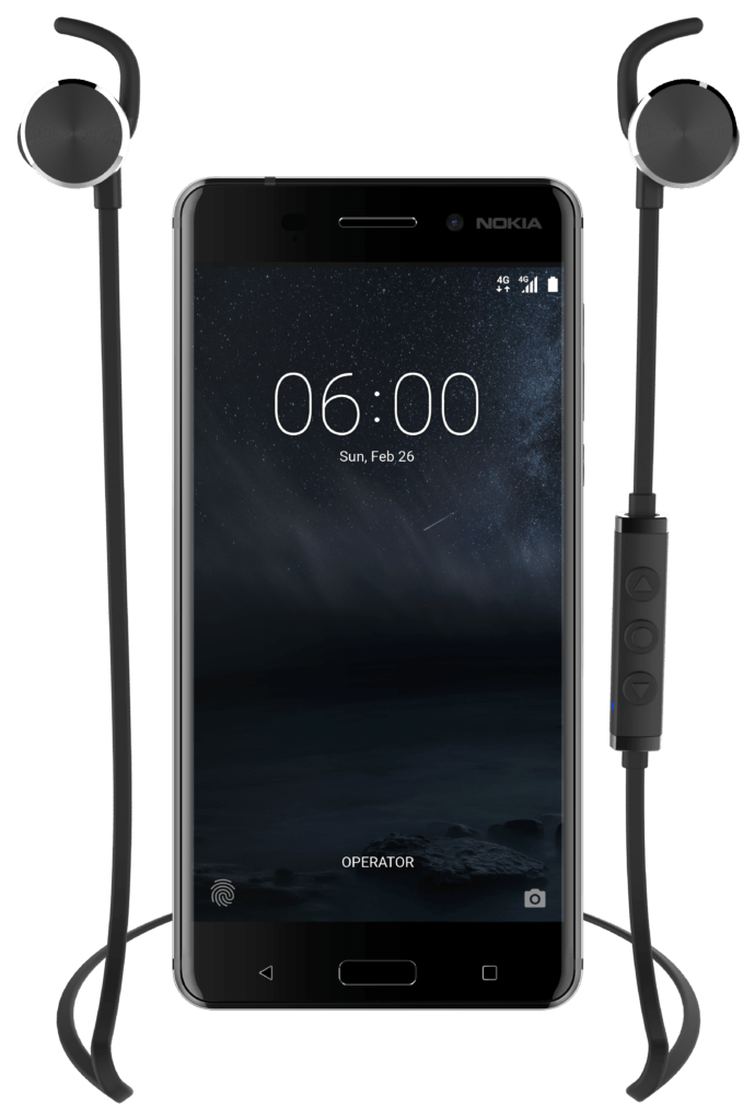 Nokia 6 with Nokia Wireless Headset BH 501