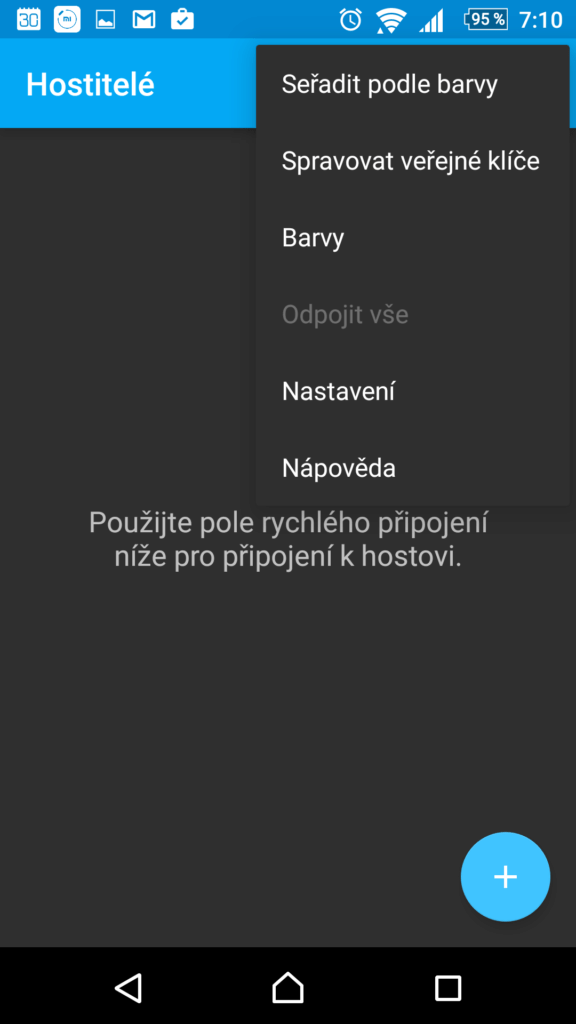 Aplikace ConnectBot