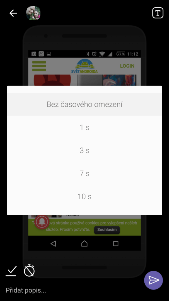 Nastavení limitu