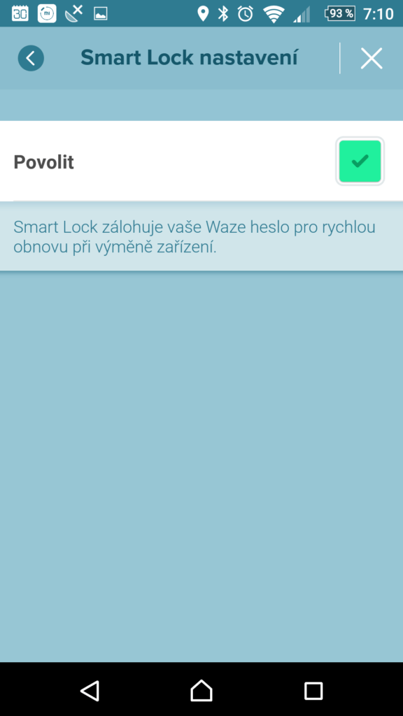 Nastavení Smart Lock