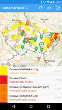 Smog v ovzduší ČR