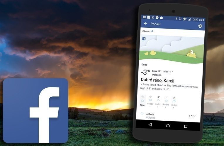 facebook aplikace pro predpoved pocasi ico