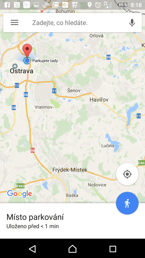 Místo bylo uloženo