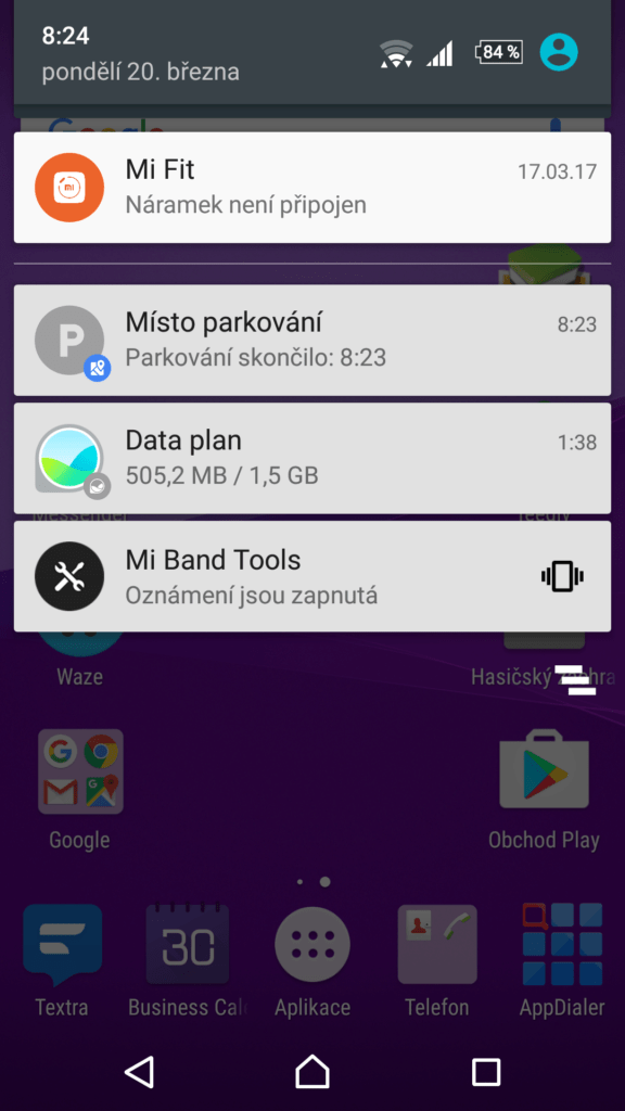 Informace v oznámeních