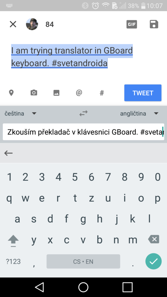 Gboard prekladac