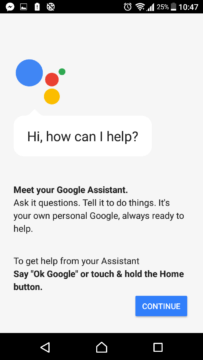 Google Assistant Sony Xperia (1)