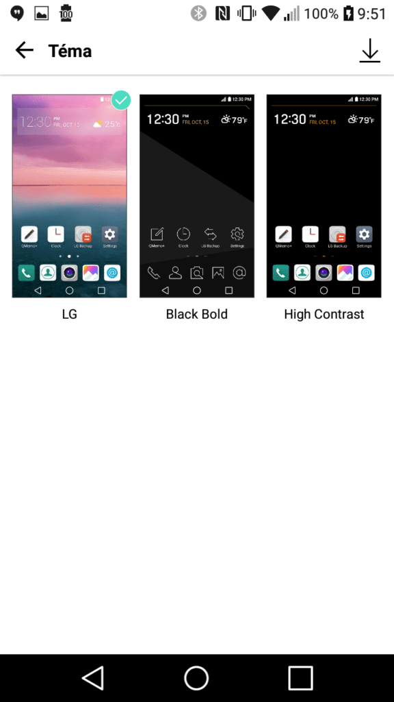 LG K10 2017 téma 1
