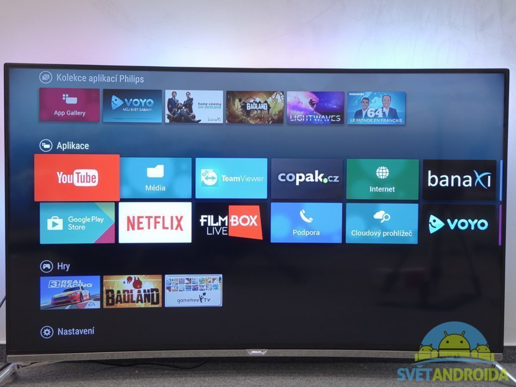 Philips 55PUS8700 menu televize 2