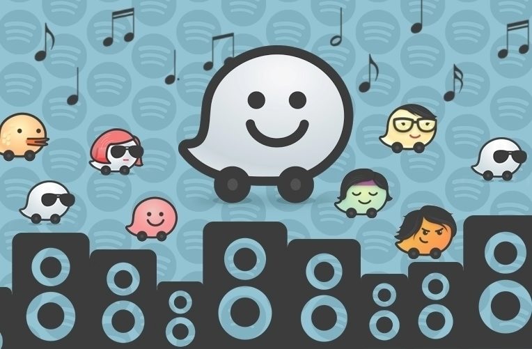 Waze a Spotify náhleďák