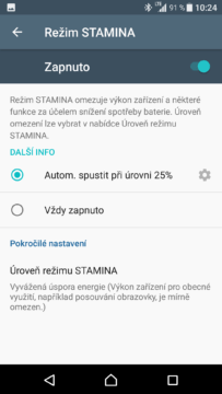 Xperia XZ stamina