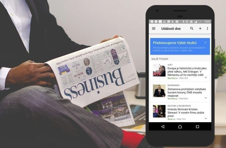 aplikace zpravy a pocasi google nabidne vice aktualnich titulku ikona