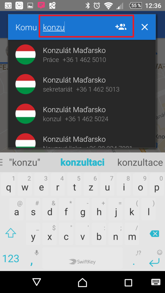 Volba příjemců