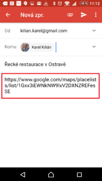 Sdílení přes odkaz