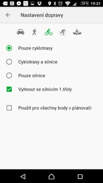 Mapy.cz Cyklistická navigace