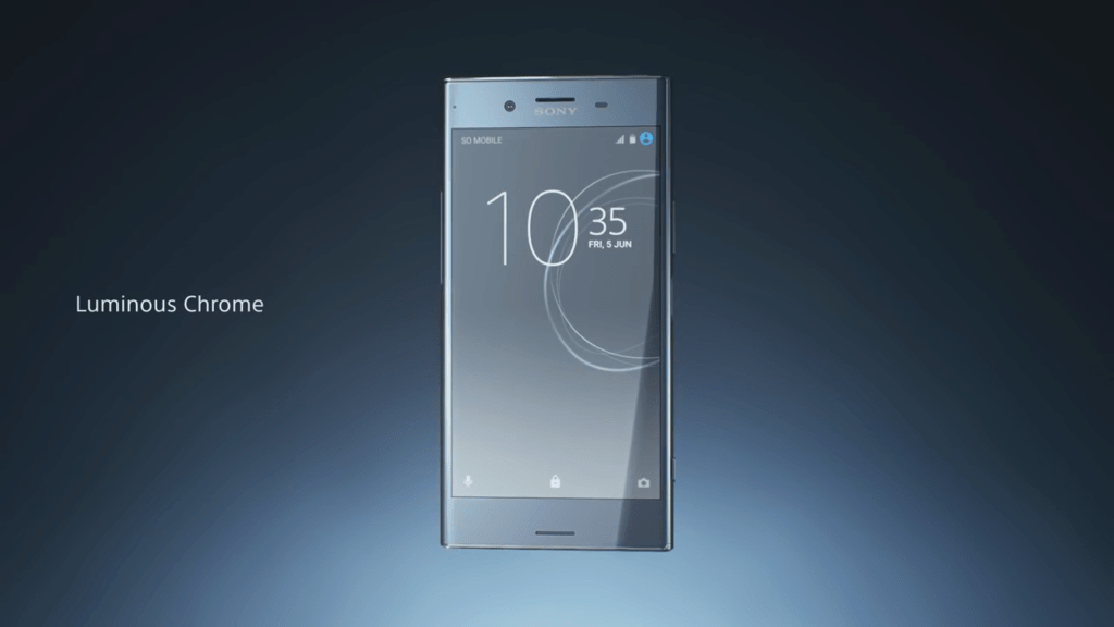 Sony Xperia XZ Premium v chromové barvě