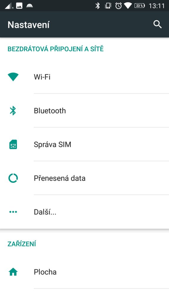 Lenovo K6 Power system nastaveni
