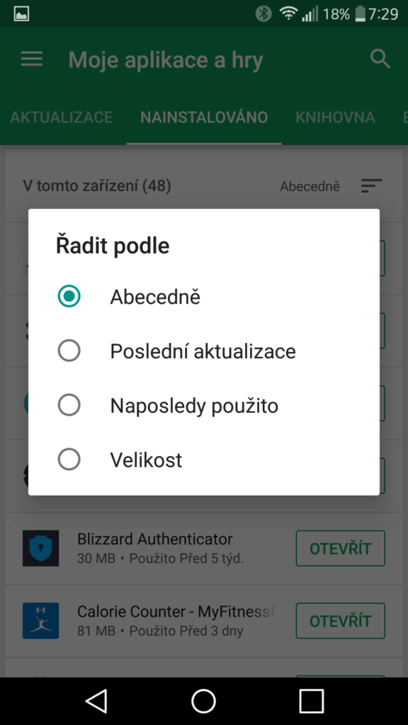 Moje aplikace google play