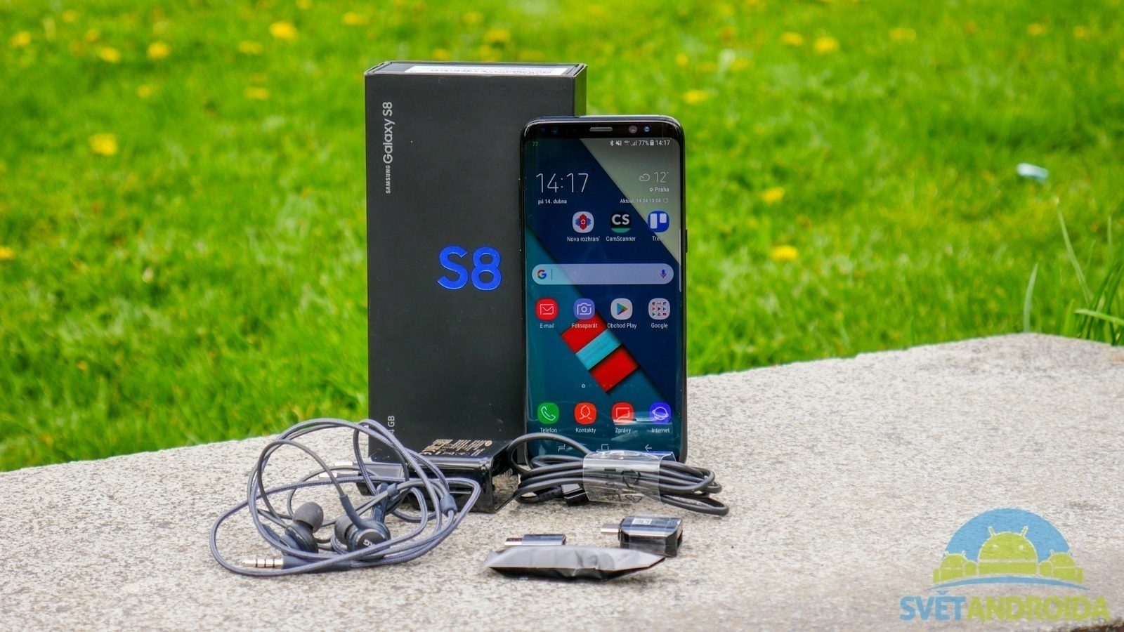 Recenze Samsung Galaxy S8 obsah balení