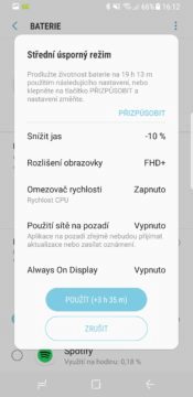 Samsung Galaxy S8 parametry recenze systém baterie nastavení