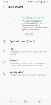 Samsung Galaxy S8 parametry recenze systém baterie nastavení výkon