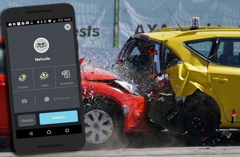 evropskym ridicum zavola pomoc pri nehode navigace waze