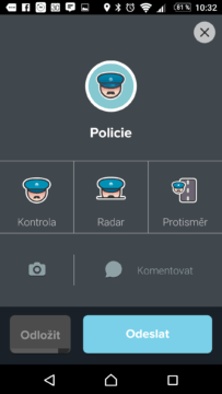 Hlášení policejní hlídky