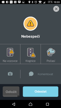 Hlášení nebezpečí