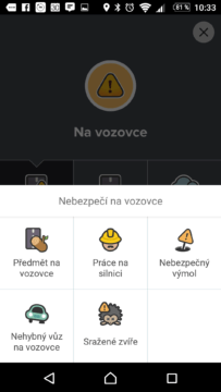 Hlášení nebezpečí na vozovce