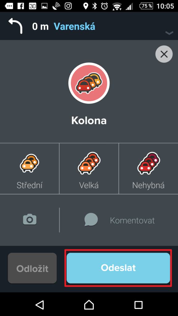 Doplníte podrobnosti a odešlete