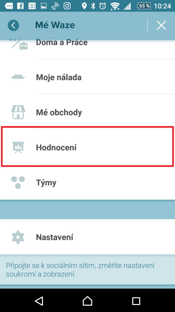 Sekce Hodnocení