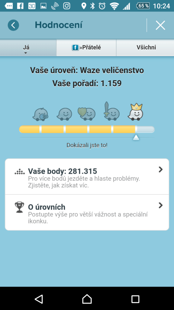 Vaše pořadí