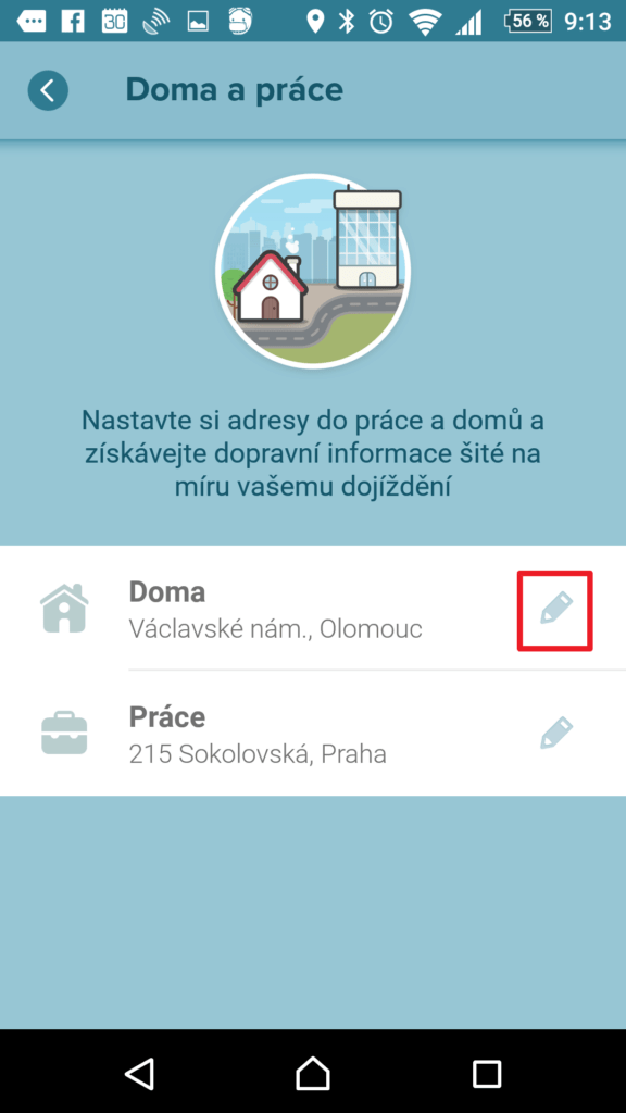 Klepněte na ikonu tužky
