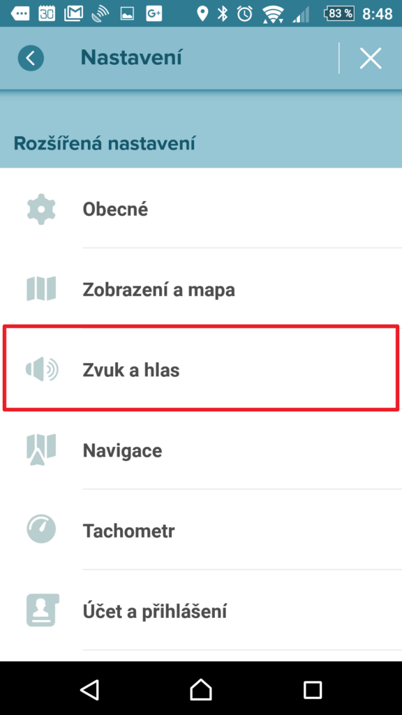 Sekce Zvuk a hlas