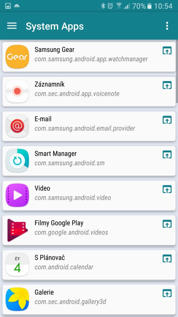 Aplikace My Device funkce aplikace 2