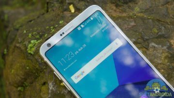 LG G6 konstrukce horni strana displeje