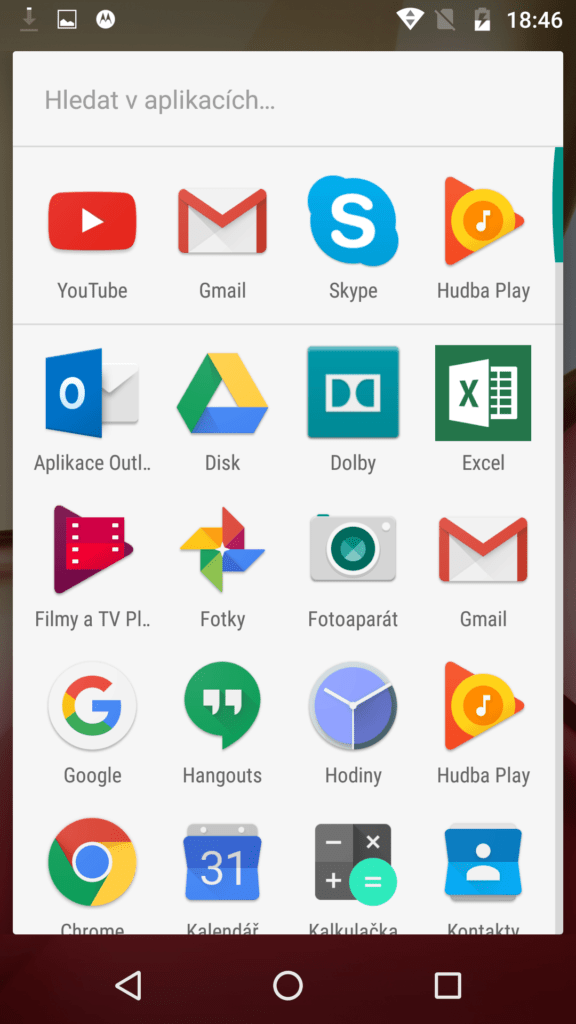 Lenovo Moto M aplikace 1