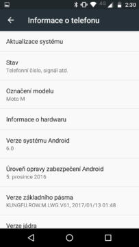 Lenovo Moto M info o telefonu