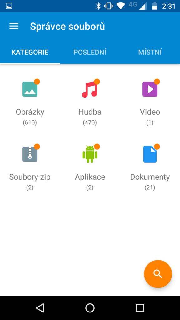 Lenovo Moto M správce souborů