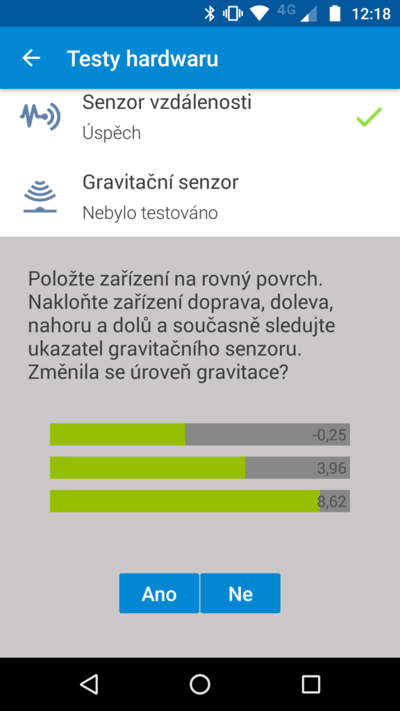 Lenovo Moto M test senzor