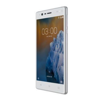 Nokia 3 Silver White front